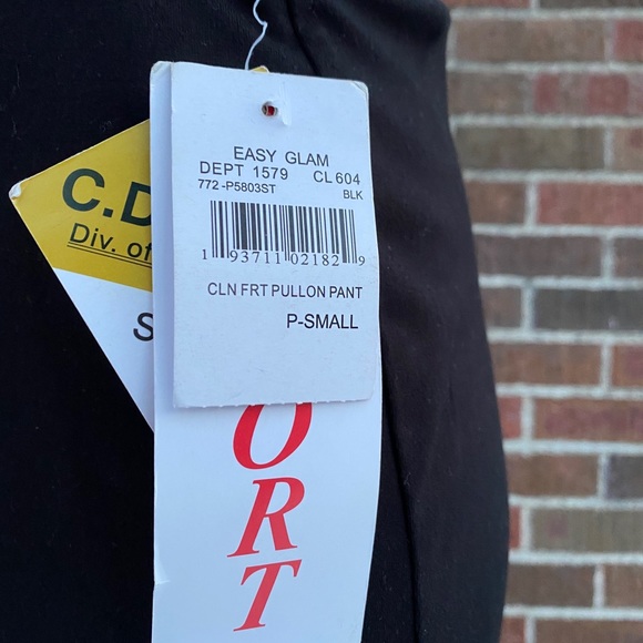 CD PETITES CROPPED PULL-ON PANTS - Picture 3 of 5